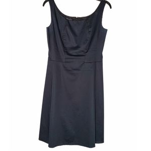 Lafayette 148 Black Sleeveless Scoop Neck Dress